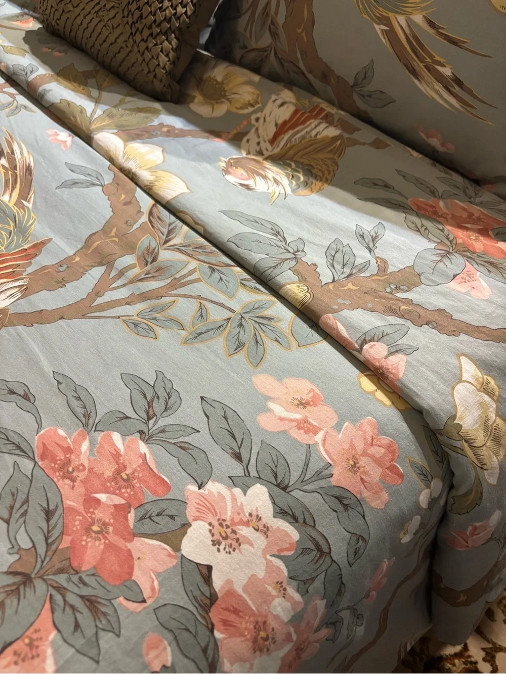 Pottery Barn Floral Queen duvet Set Home Bedding